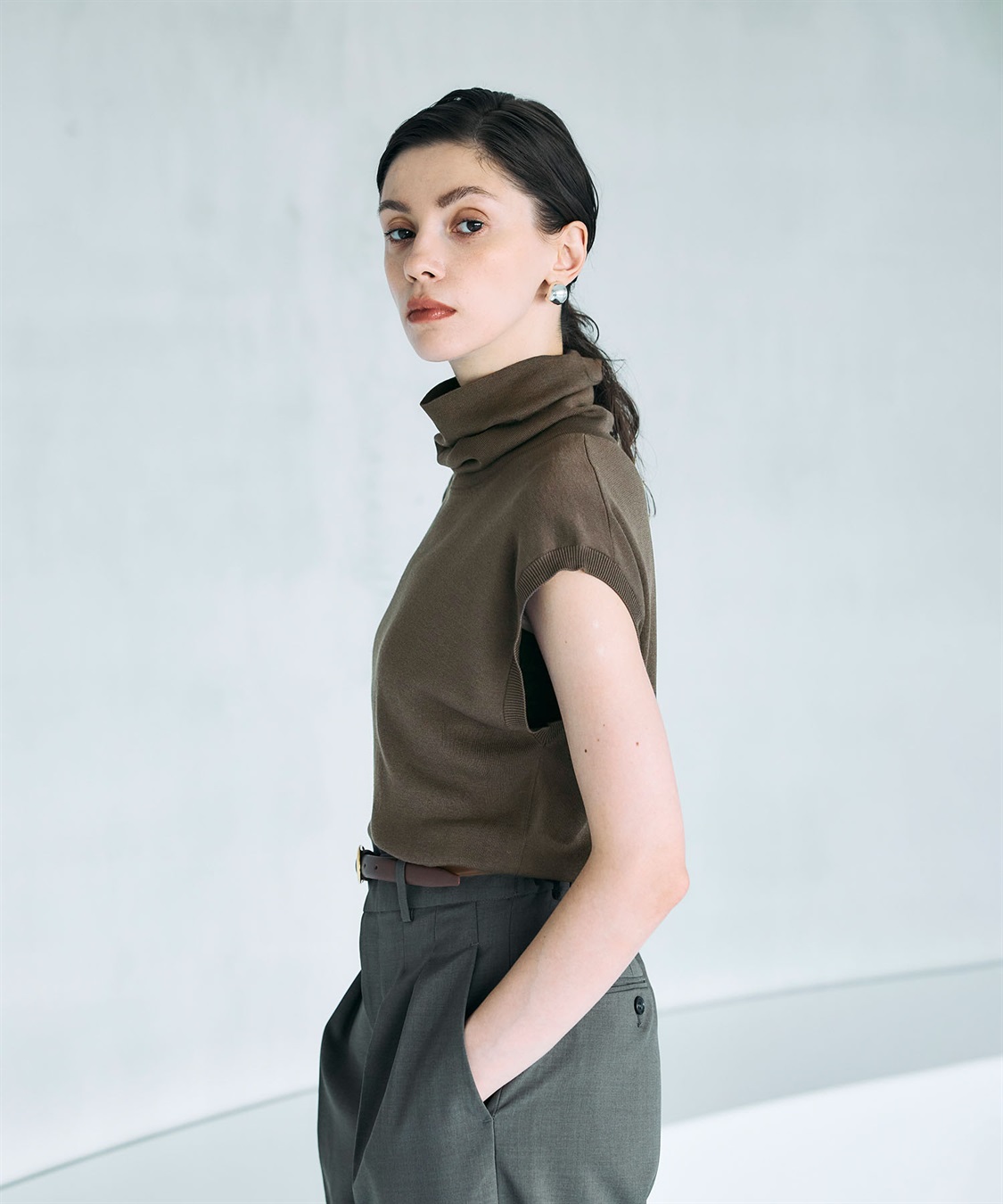 N.O.R.C シルクコットンオフタートルニット_sub_19