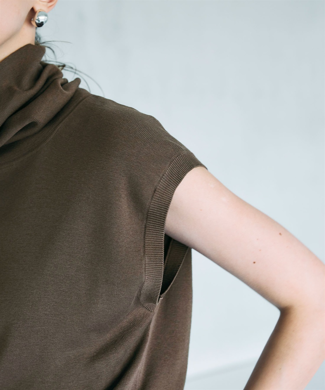 N.O.R.C シルクコットンオフタートルニット_sub_21