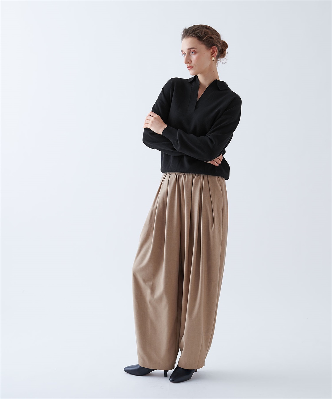 N.O.R.C コットンカシミヤスキッパーニット_sub_15