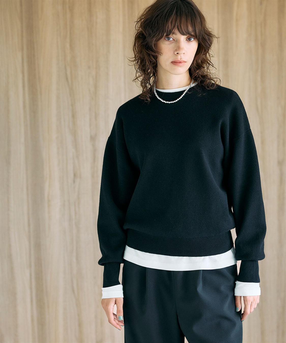 N.O.R.C コットンカシミヤニットプルオーバー_sub_3