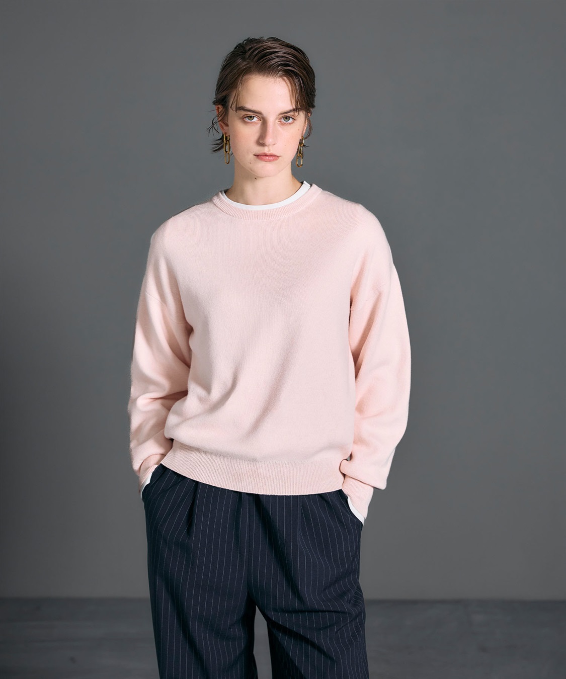 N.O.R.C コットンカシミヤニットプルオーバー_sub_5