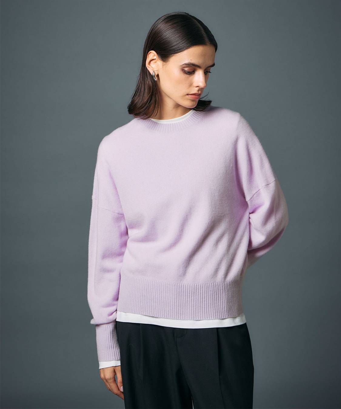 N.O.R.C 【CASHMERE100%】カシミヤクルーネックニット_sub_2