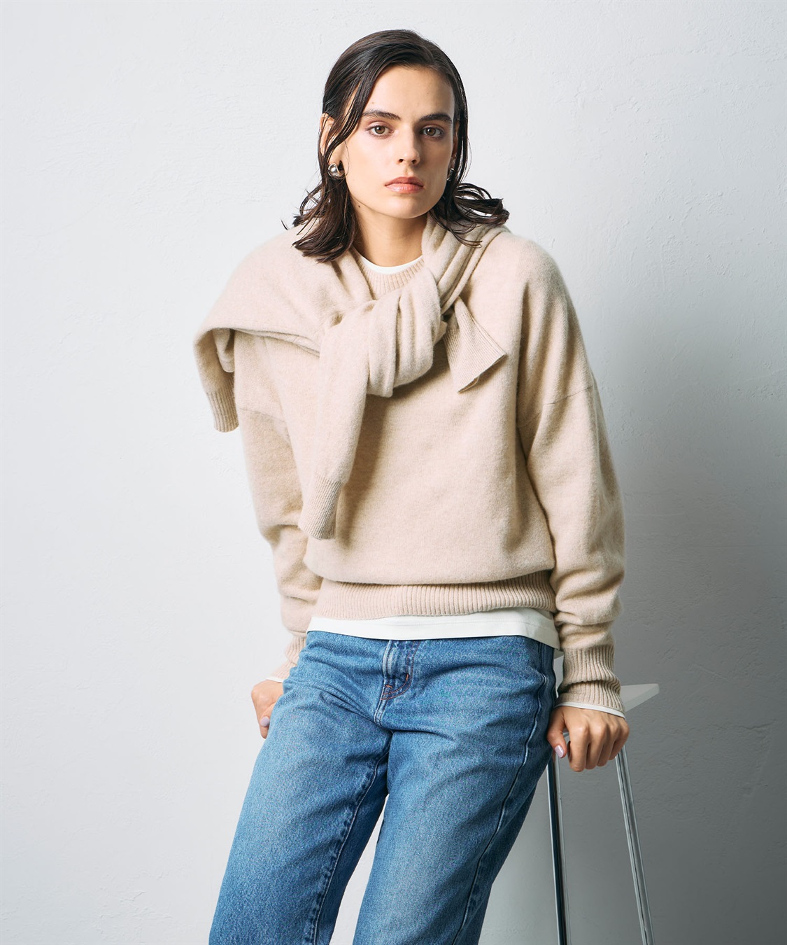 N.O.R.C 【CASHMERE100%】カシミヤクルーネックニット_sub_9