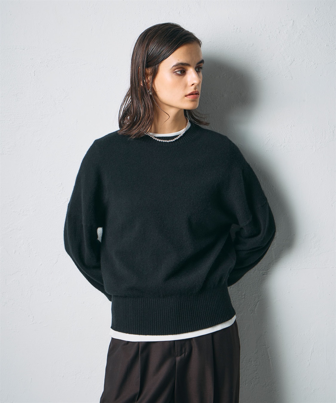 N.O.R.C 【CASHMERE100%】カシミヤクルーネックニット_sub_16