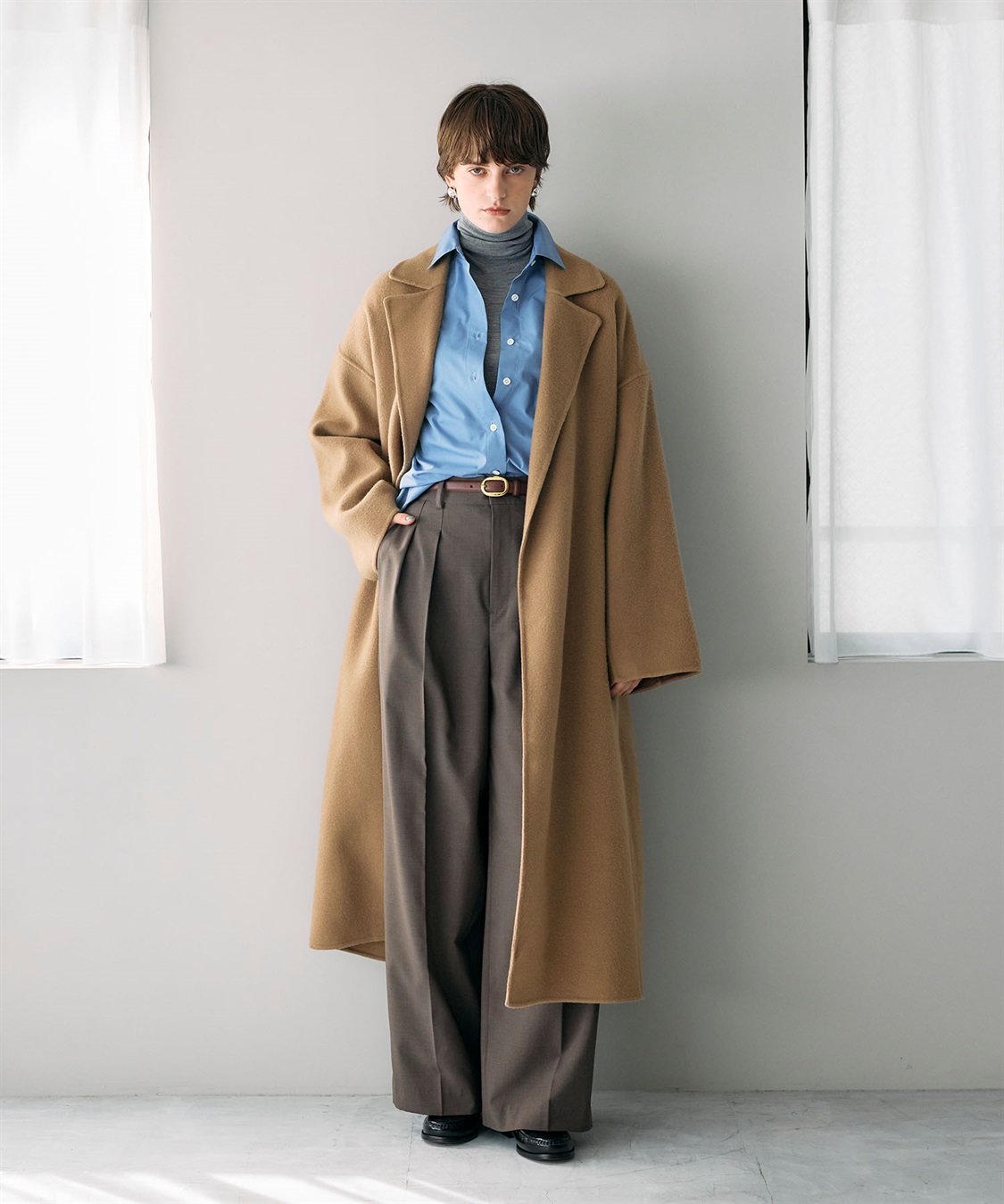 N.O.R.C ウールメルトンロングリバーコート_sub_6