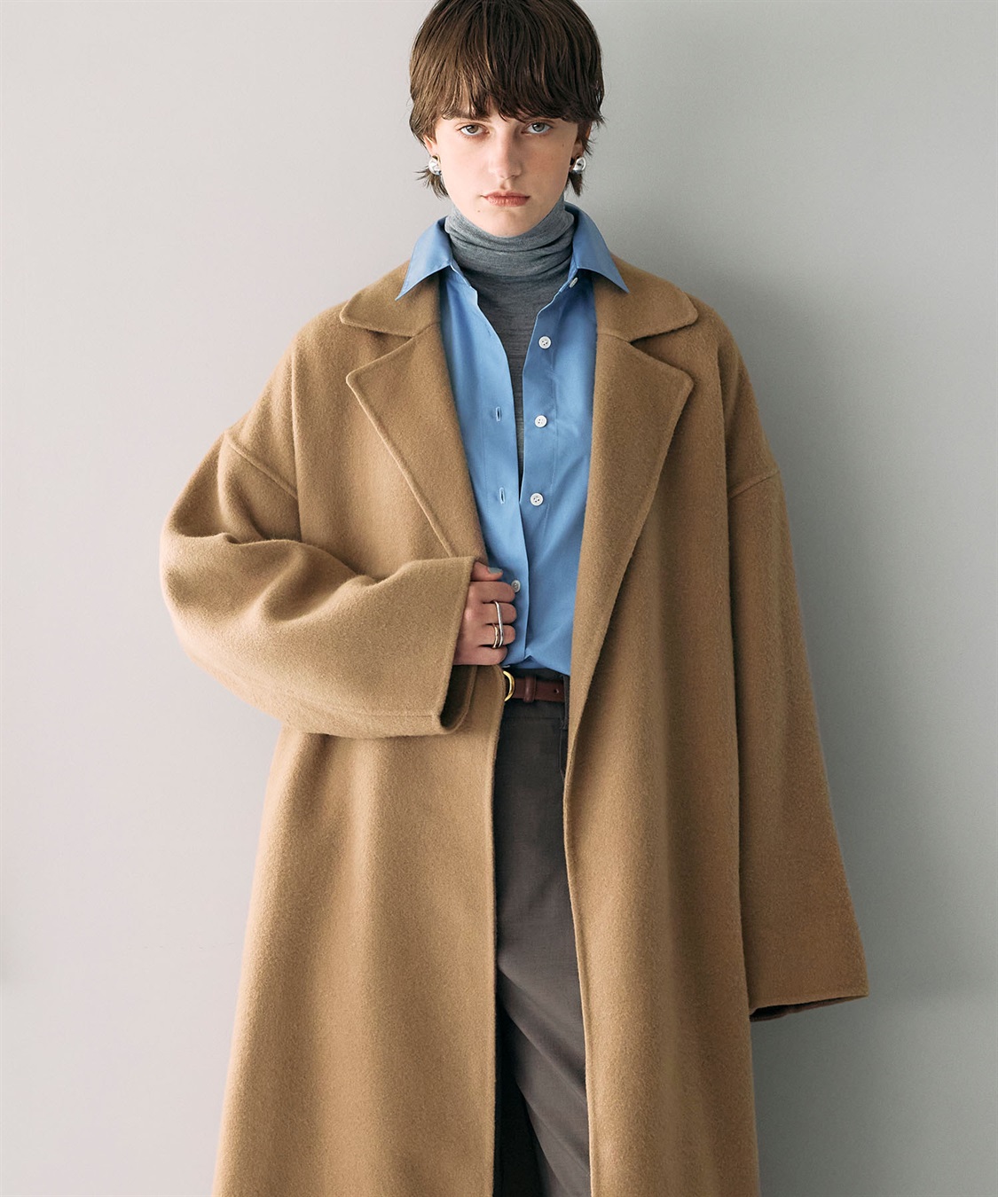 N.O.R.C ウールメルトンロングリバーコート_sub_8