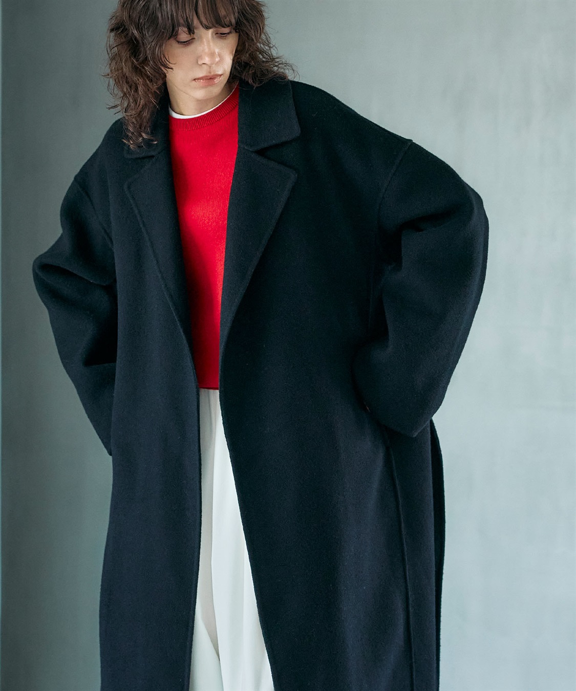 N.O.R.C ウールメルトンロングリバーコート_sub_10