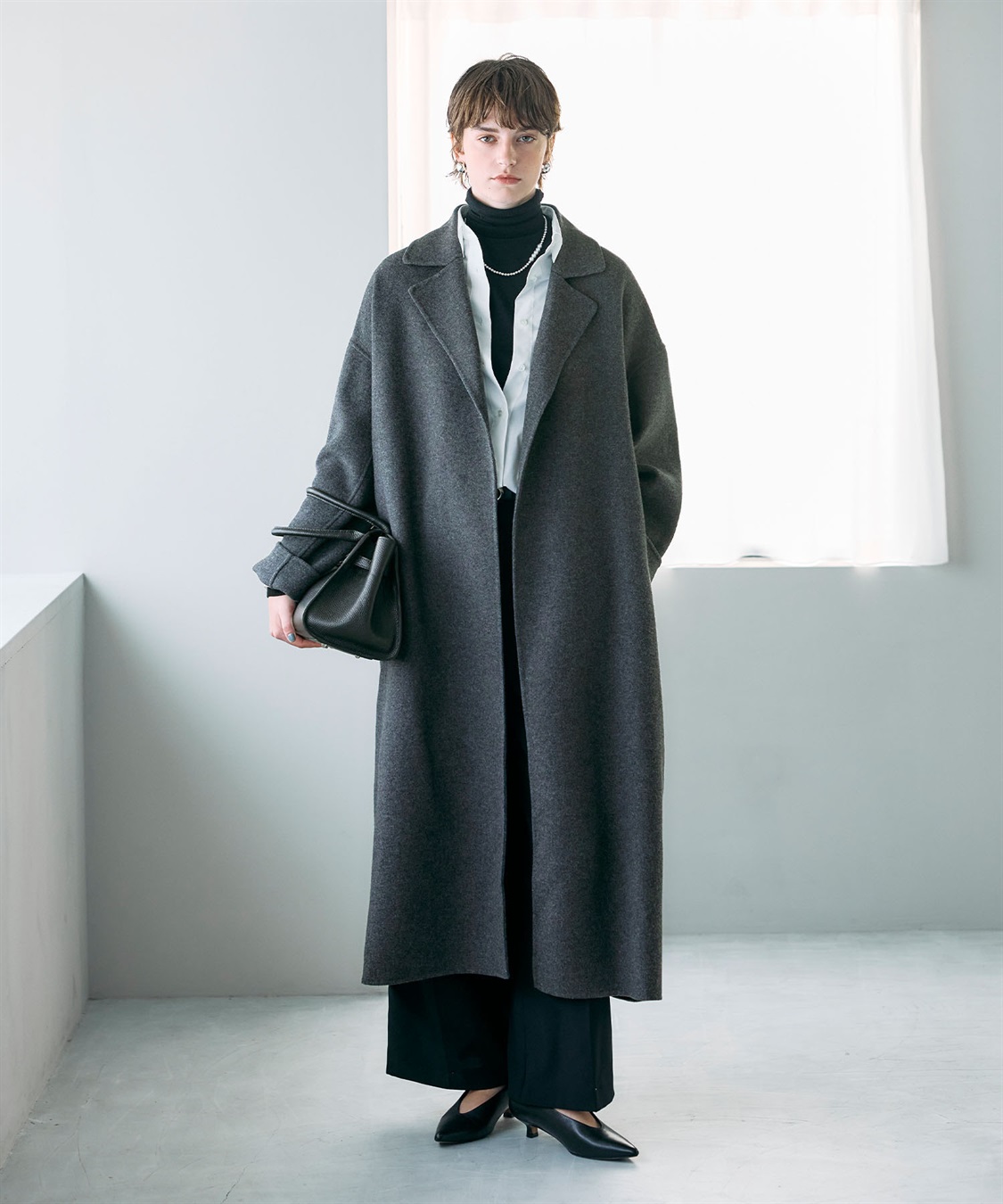 N.O.R.C ウールメルトンロングリバーコート_sub_13