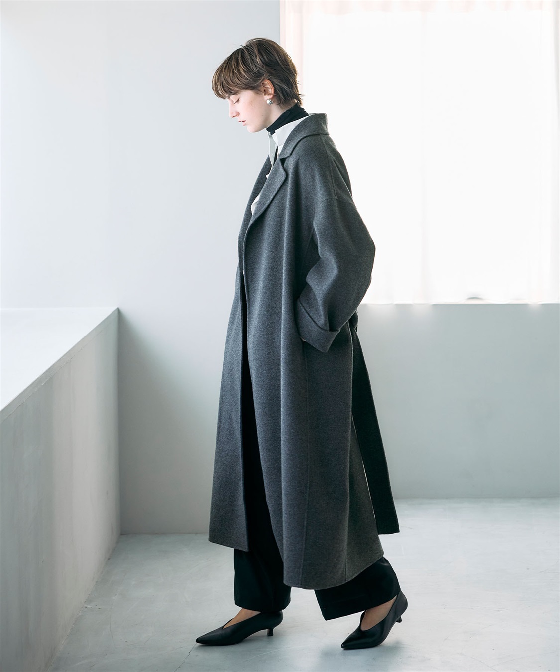 N.O.R.C ウールメルトンロングリバーコート_sub_16