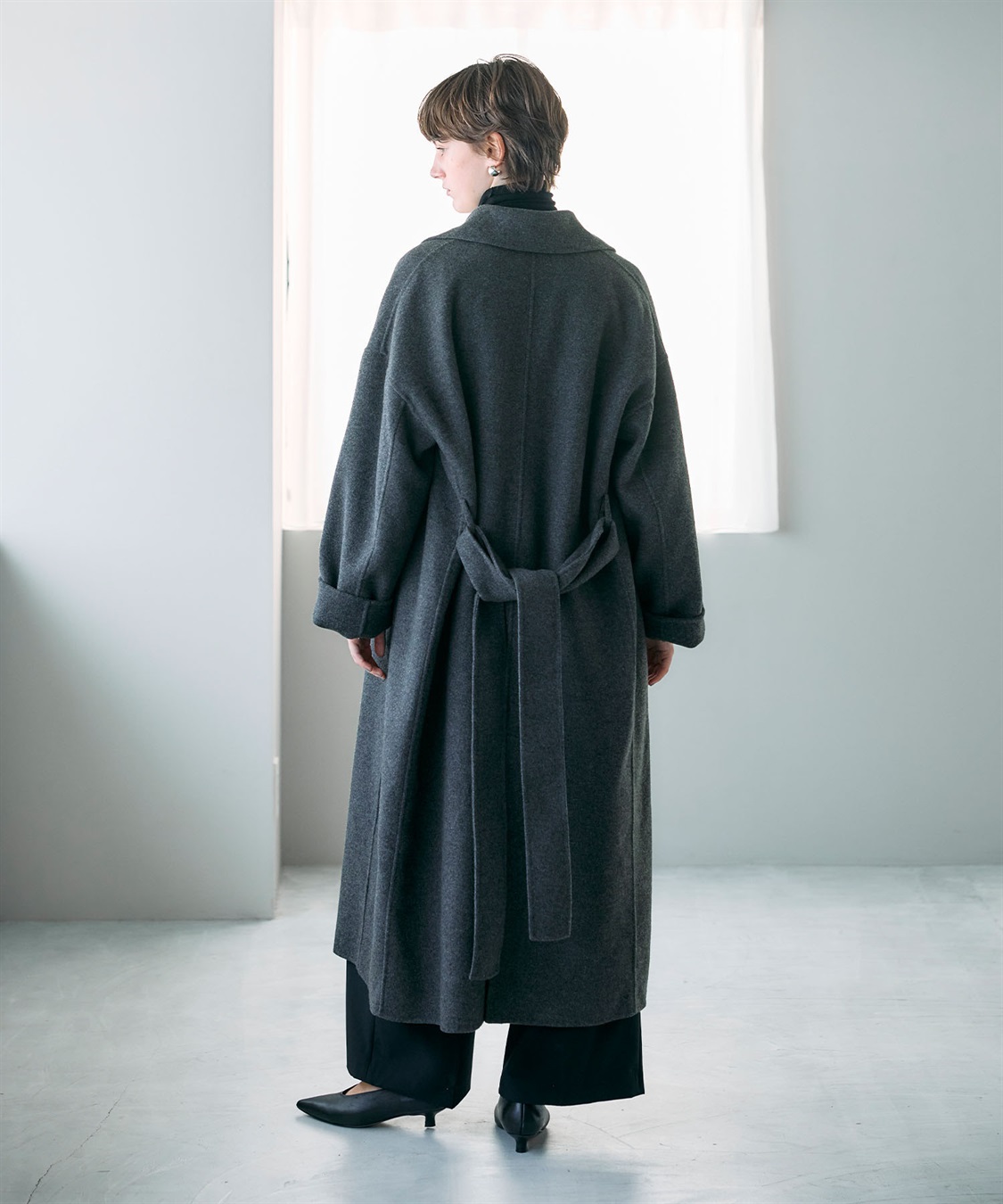 N.O.R.C ウールメルトンロングリバーコート_sub_17