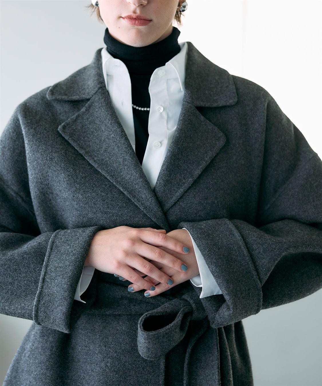 N.O.R.C ウールメルトンロングリバーコート_sub_19