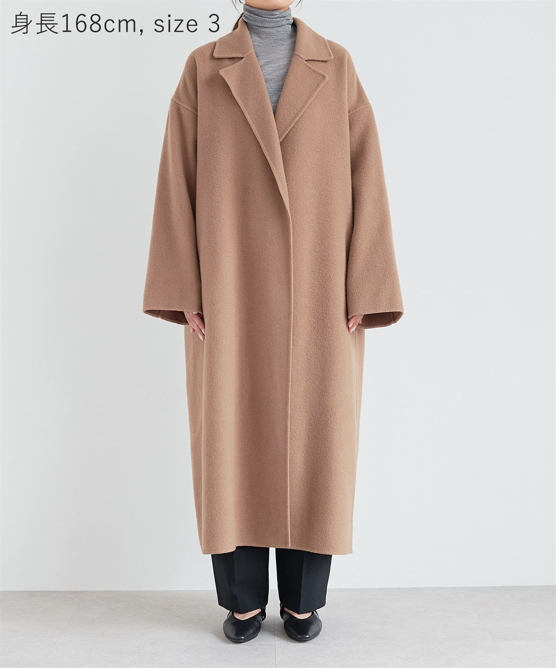 N.O.R.C ウールメルトンロングリバーコート_sub_24