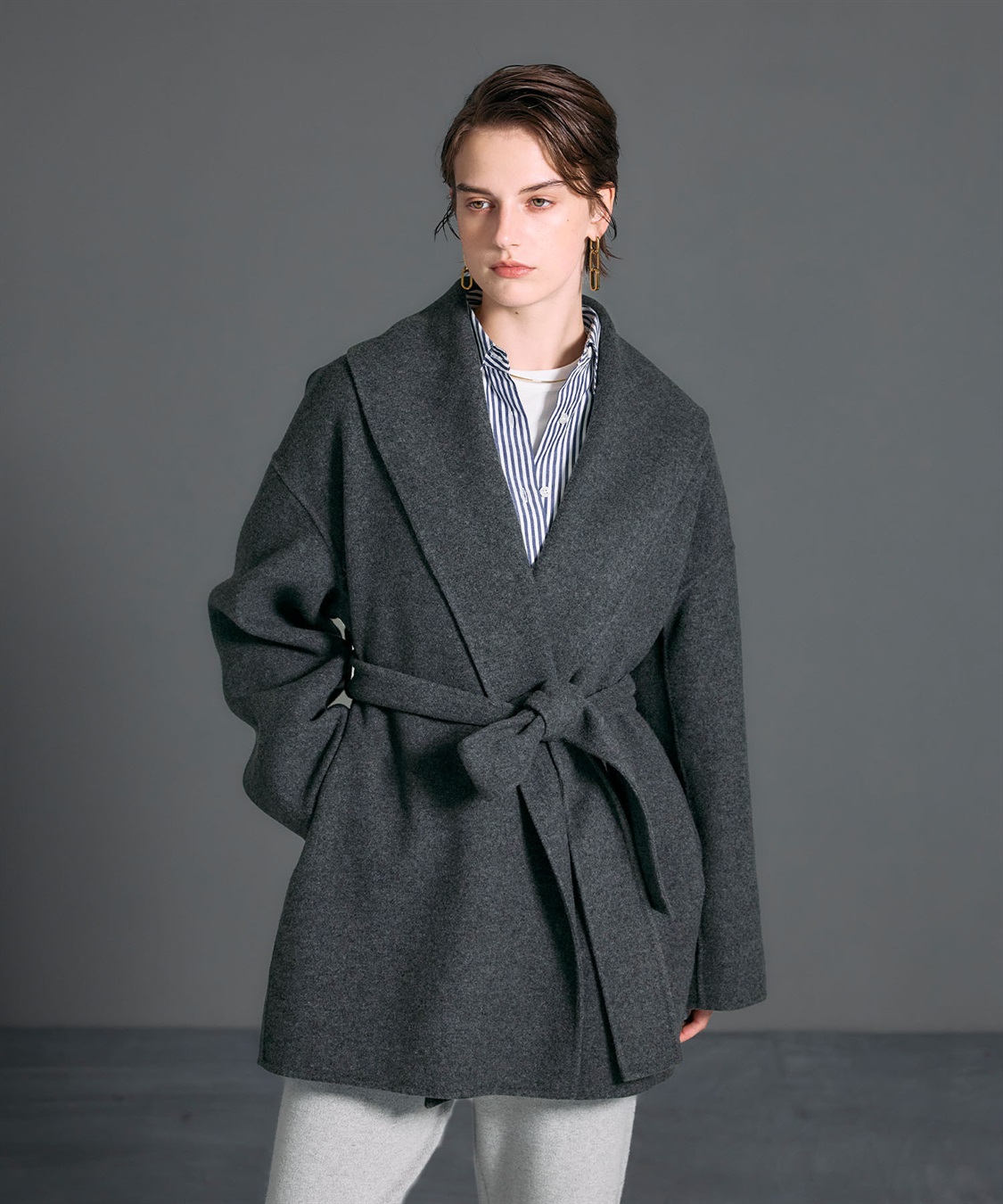 N.O.R.C ウールメルトンミドルリバーコート_sub_13