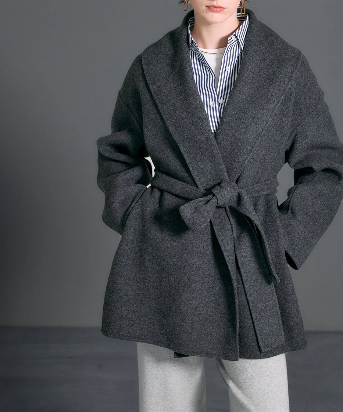 N.O.R.C ウールメルトンミドルリバーコート_sub_14