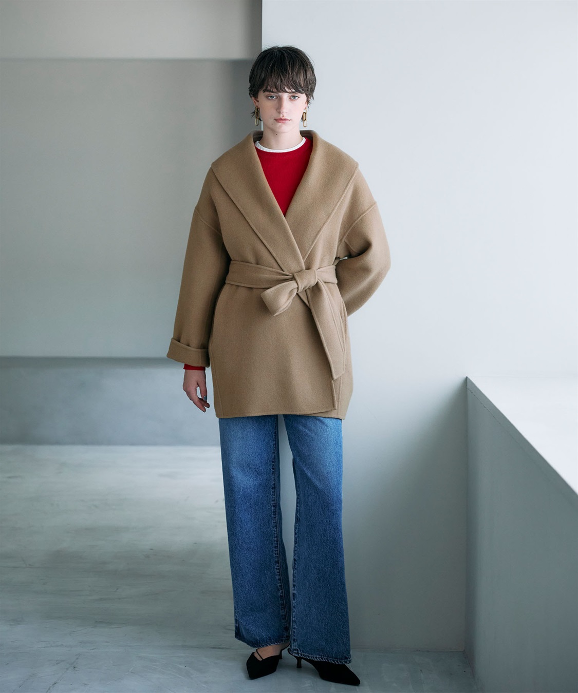 N.O.R.C ウールメルトンミドルリバーコート_sub_17