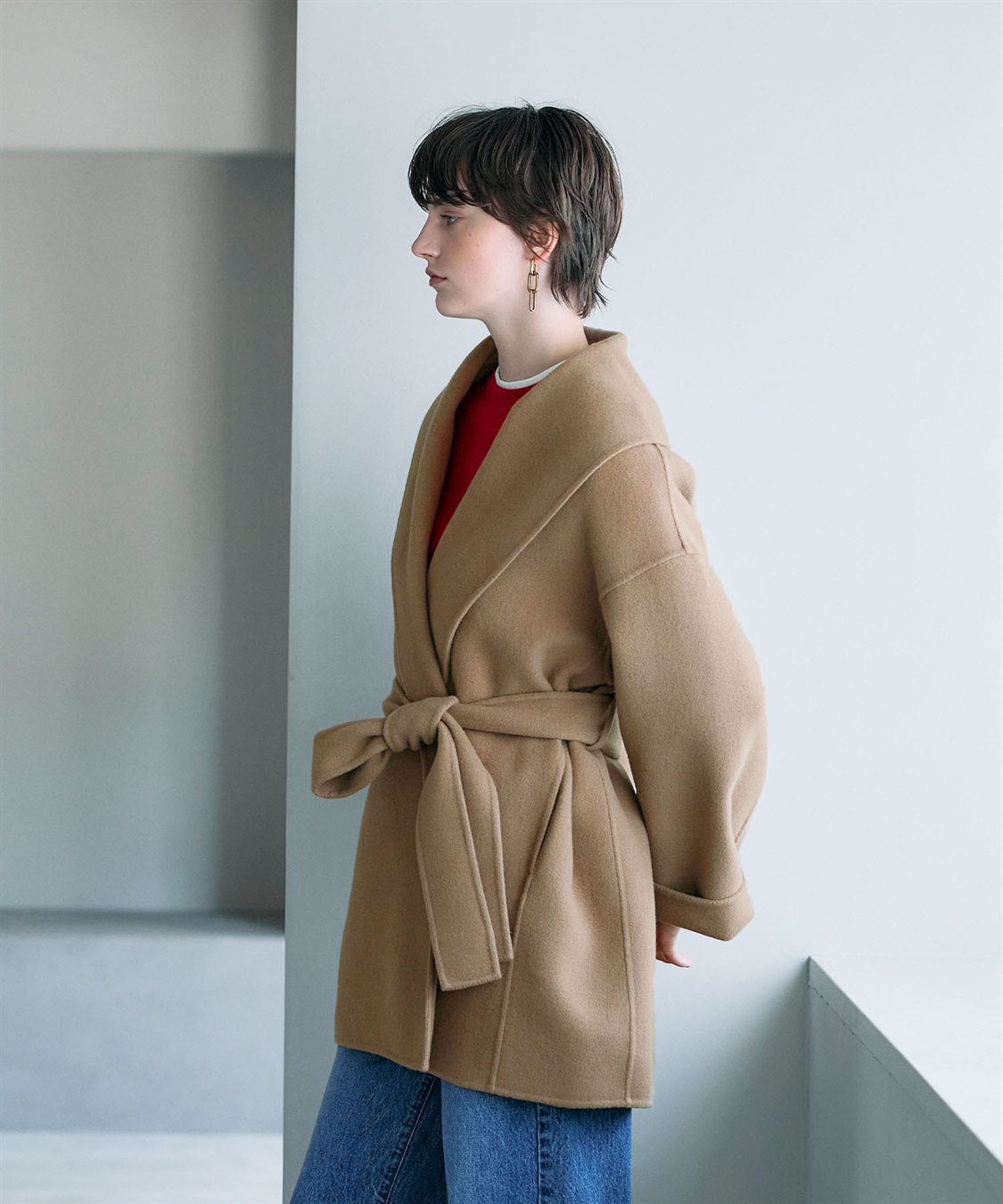 N.O.R.C ウールメルトンミドルリバーコート_sub_19