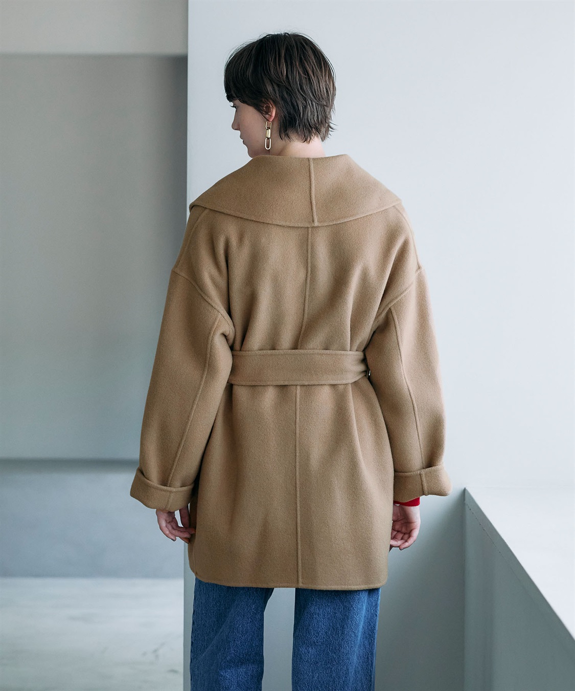 N.O.R.C ウールメルトンミドルリバーコート_sub_20