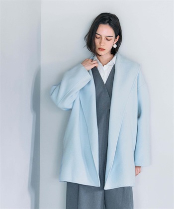 N.O.R.C 【PRE ORDER 10%OFF 9/20まで】ウールメルトンミドルリバーコート_subthumb_32