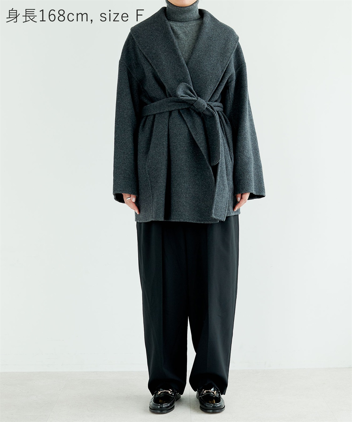 N.O.R.C 【PRE ORDER 10%OFF 9/20まで】ウールメルトンミドルリバーコート_sub_37