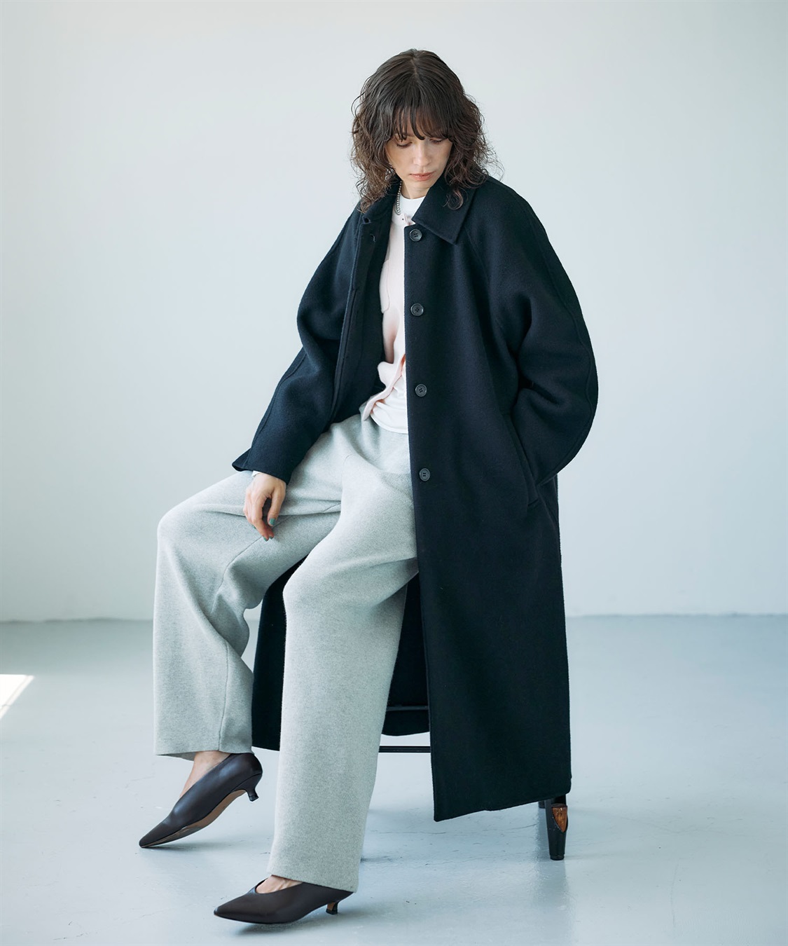 N.O.R.C ウールメルトンステンカラーリバーコート_sub_2