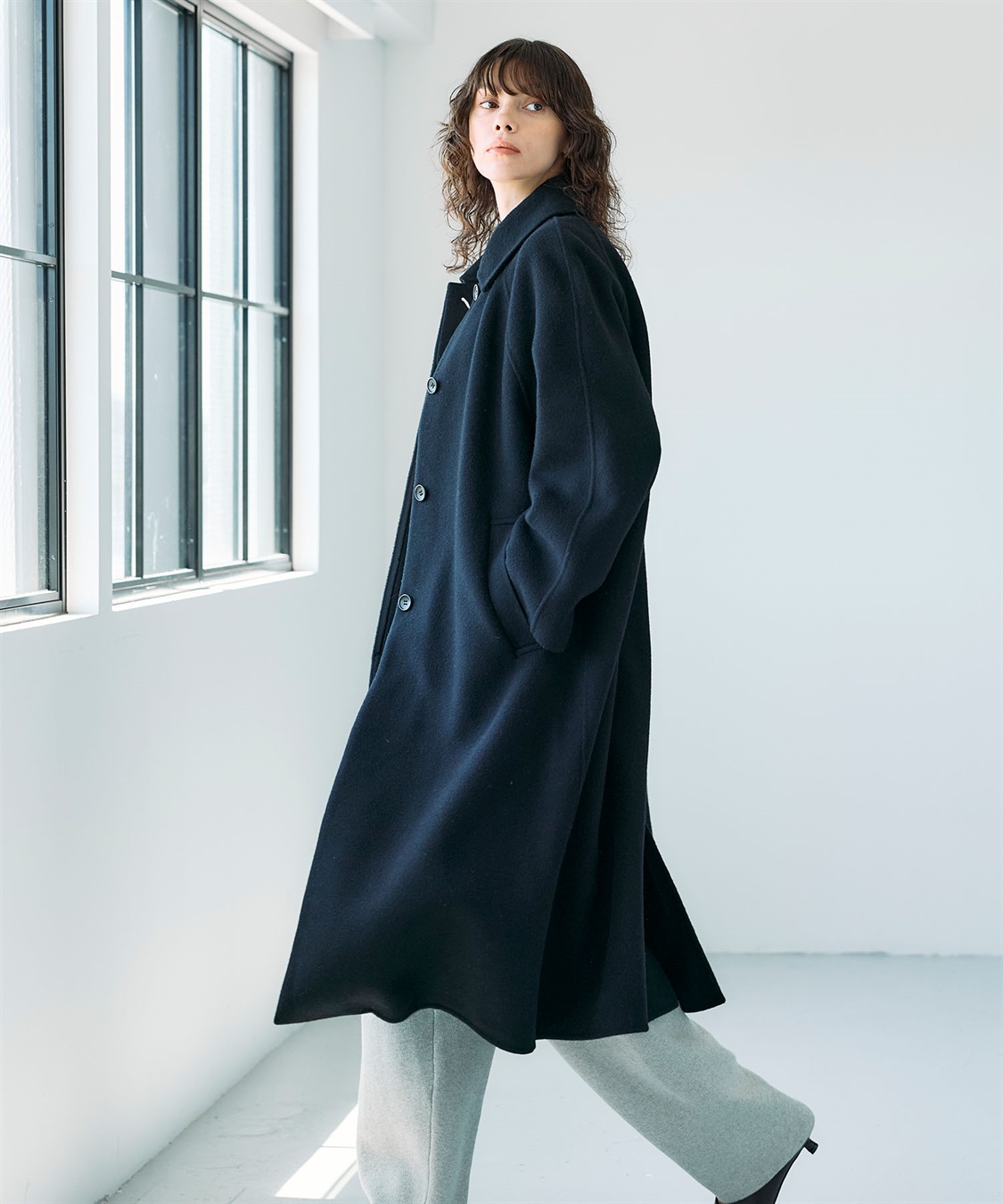 NORCウールメルトンロングリバーコート N.O.R.C｜ウールメルトンロングリバーコート | Rakuten Fashion
