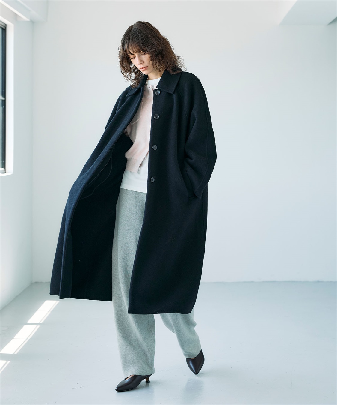 N.O.R.C ウールメルトンステンカラーリバーコート_sub_4