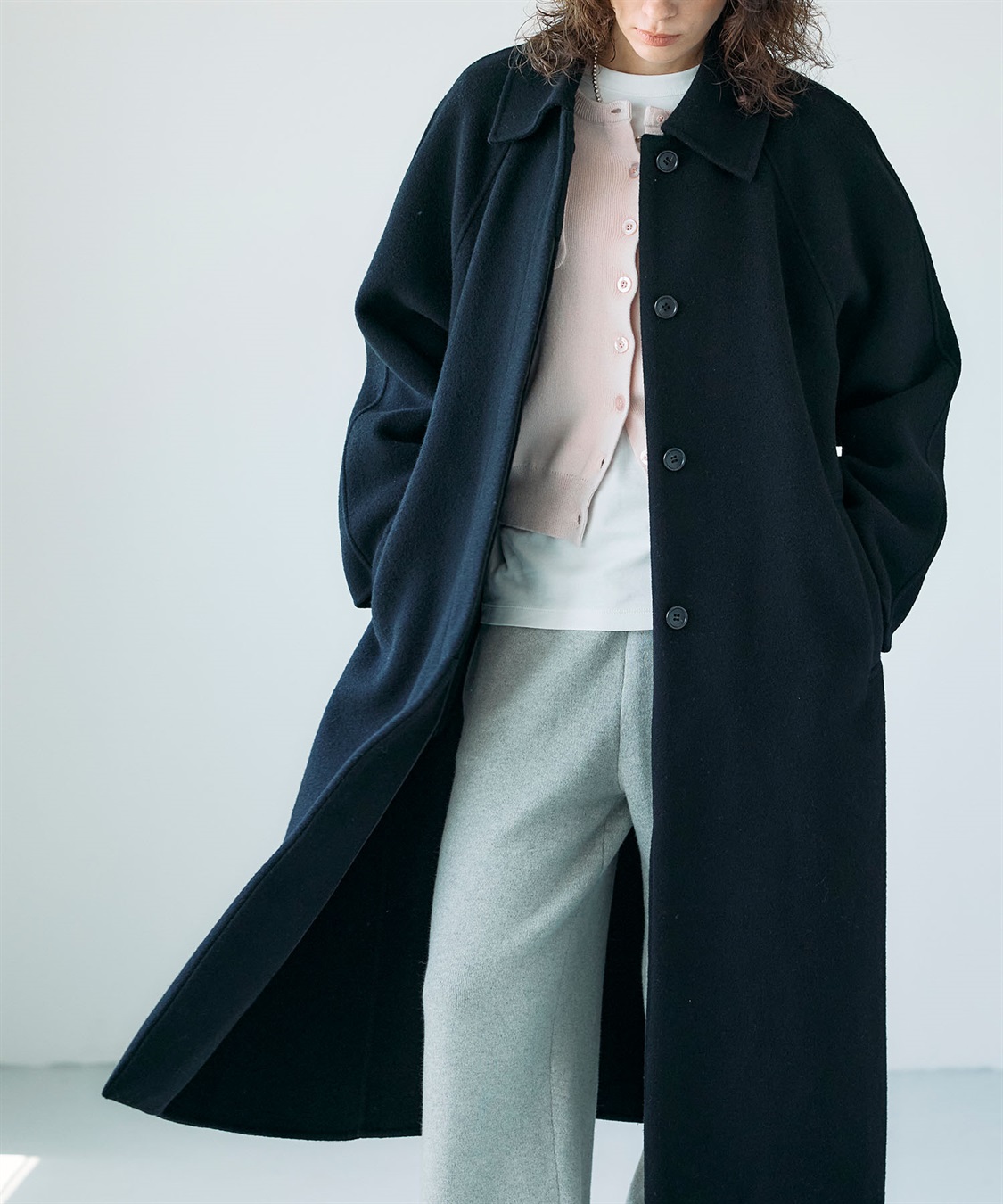 N.O.R.C ウールメルトンステンカラーリバーコート_sub_7