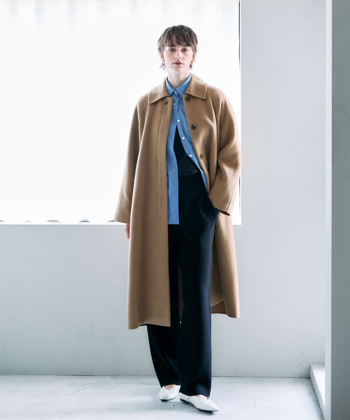 N.O.R.C ウールメルトンステンカラーリバーコート_sub_8