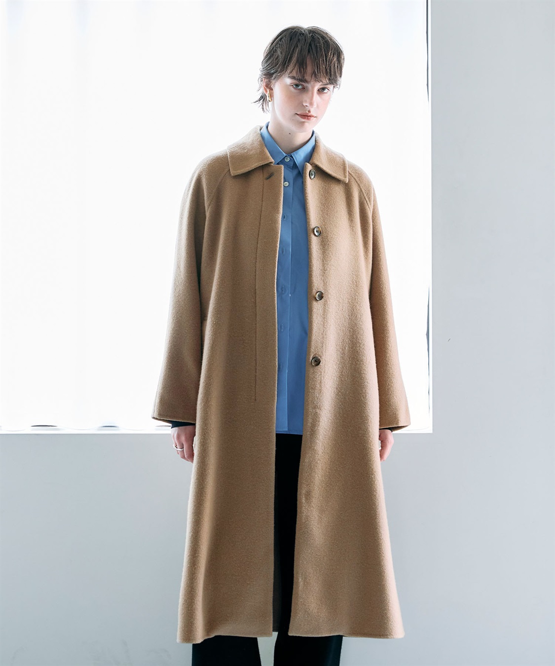 N.O.R.C ウールメルトンステンカラーリバーコート_sub_9