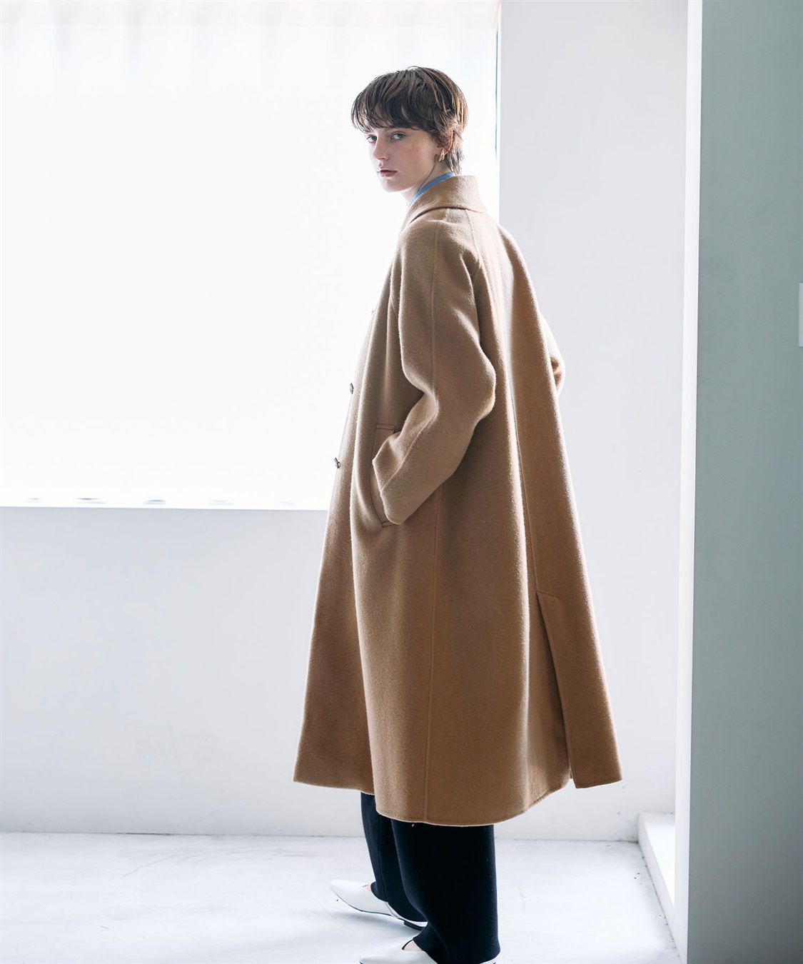 N.O.R.C ウールメルトンステンカラーリバーコート_sub_10