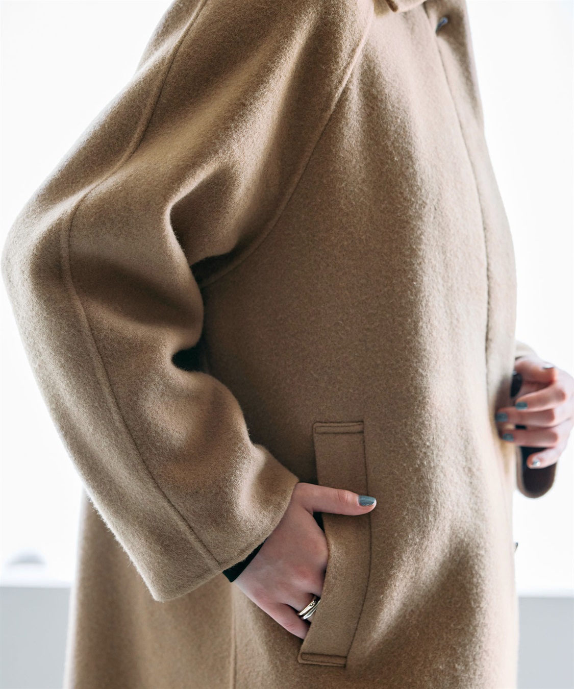 N.O.R.C ウールメルトンステンカラーリバーコート_sub_13