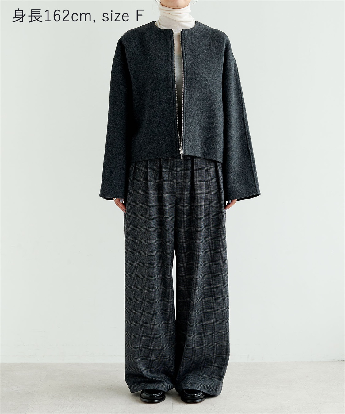 N.O.R.C ウールメルトンショートジップリバーコート_sub_22