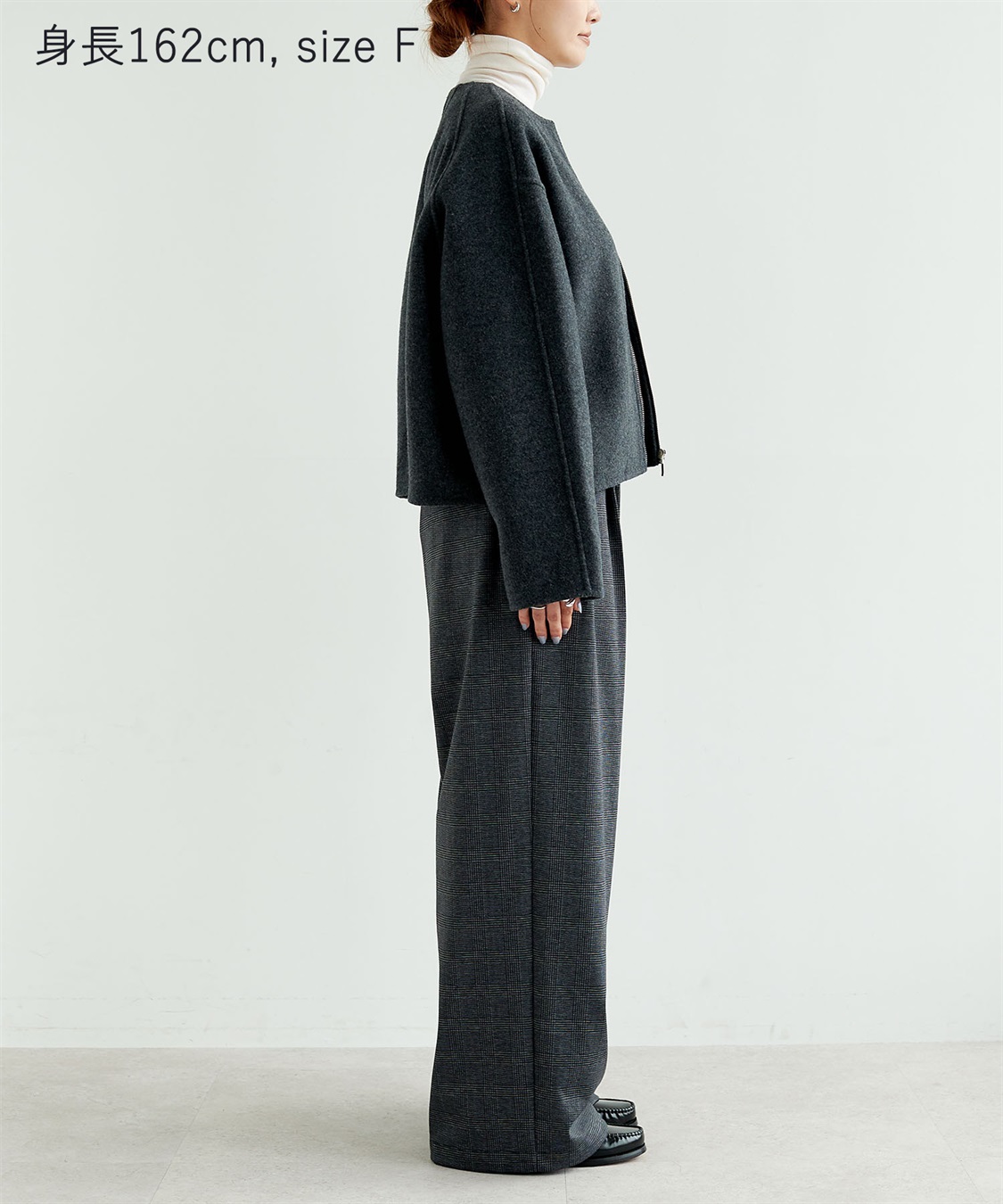 N.O.R.C ウールメルトンショートジップリバーコート_sub_23