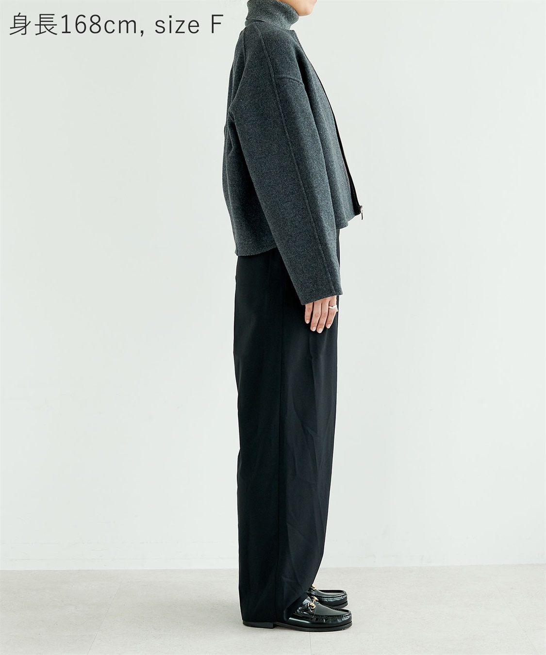 N.O.R.C ウールメルトンショートジップリバーコート_sub_25