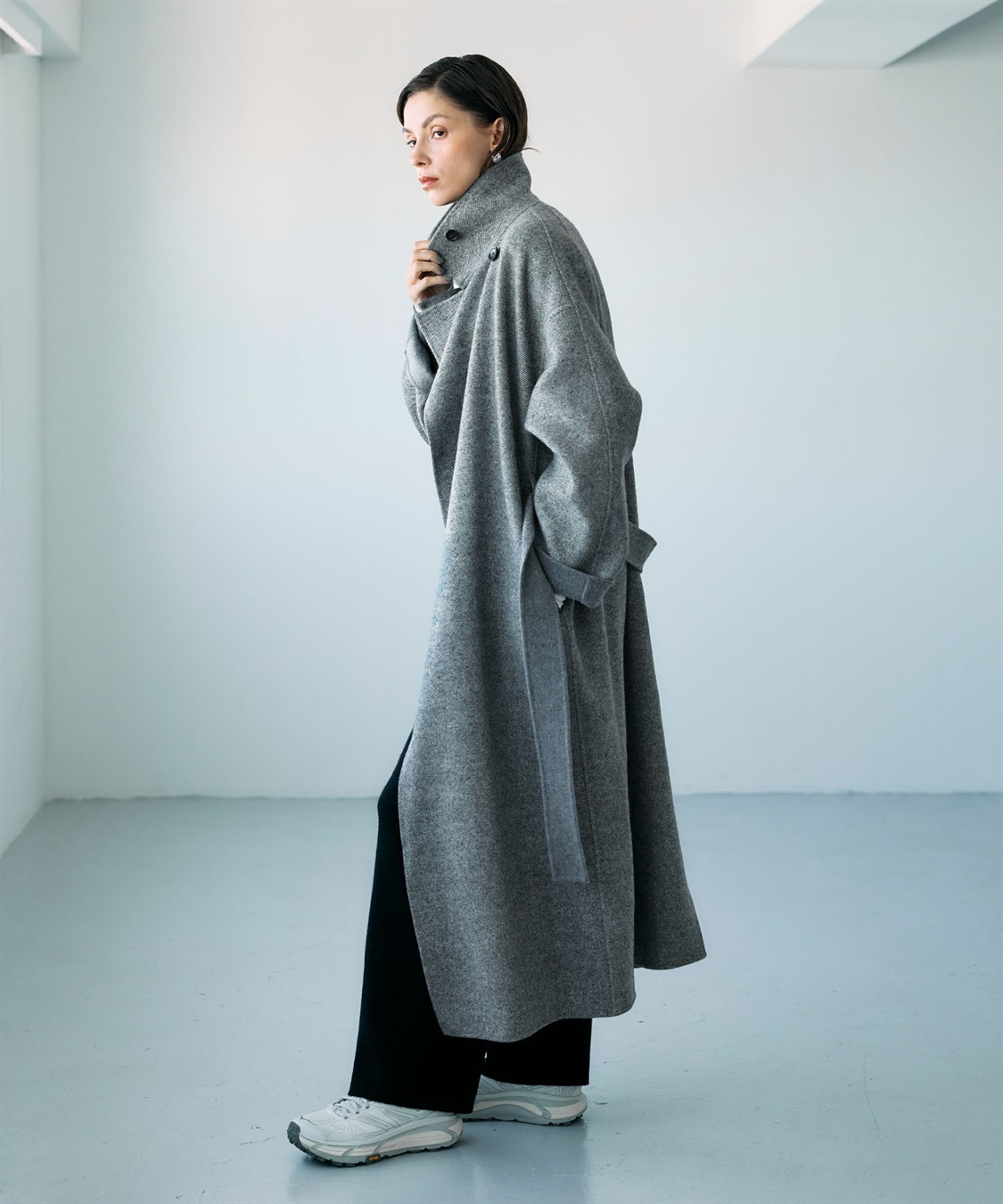 N.O.R.C ジーロンウールシルクネップリバーコート_sub_6