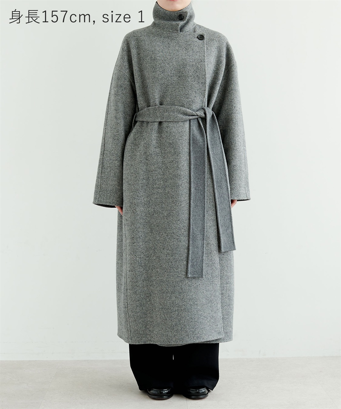 N.O.R.C ジーロンウールシルクネップリバーコート_sub_17