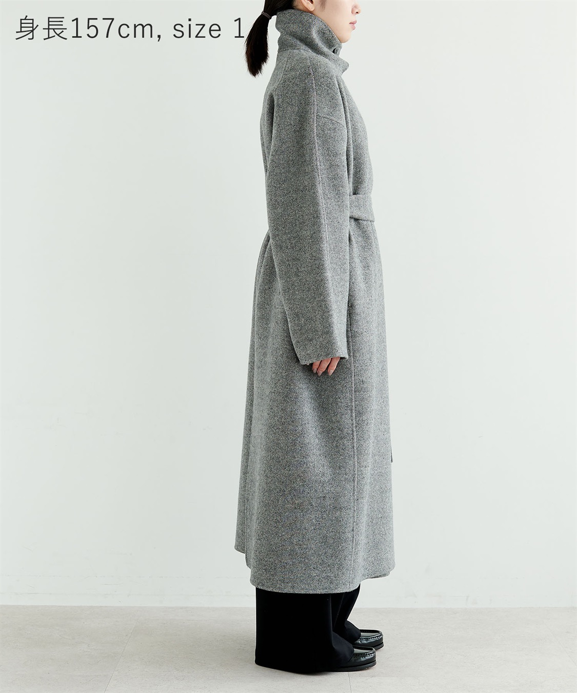 N.O.R.C ジーロンウールシルクネップリバーコート_sub_18