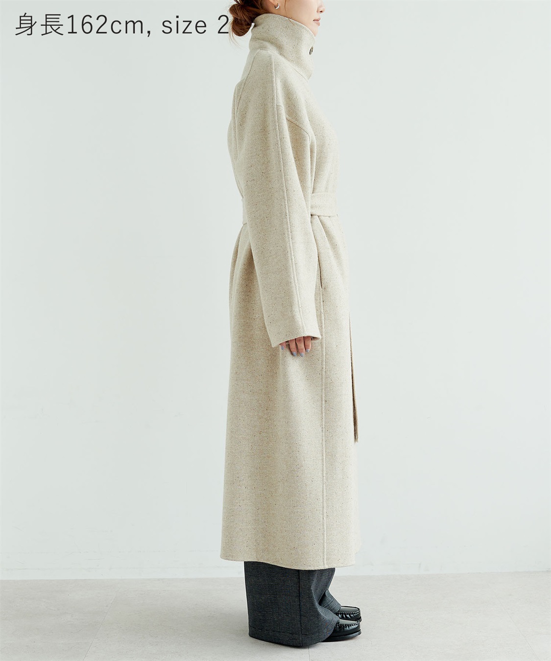 N.O.R.C ジーロンウールシルクネップリバーコート_sub_20