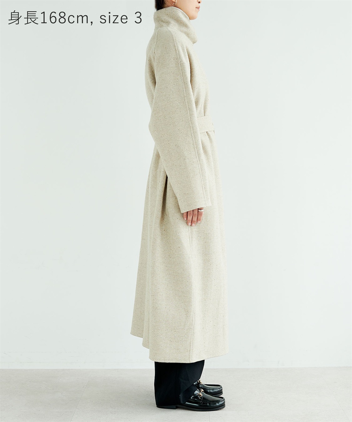 N.O.R.C ジーロンウールシルクネップリバーコート_sub_22