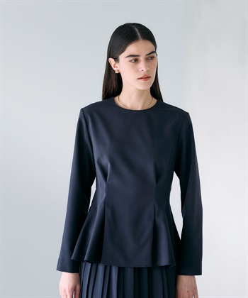 N.O.R.C ウォッシャブルペプラムブラウス【CLEAN MOTION】_subthumb_1