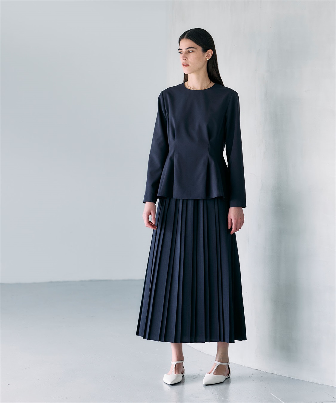 N.O.R.C ウォッシャブルペプラムブラウス【CLEAN MOTION】_sub_8