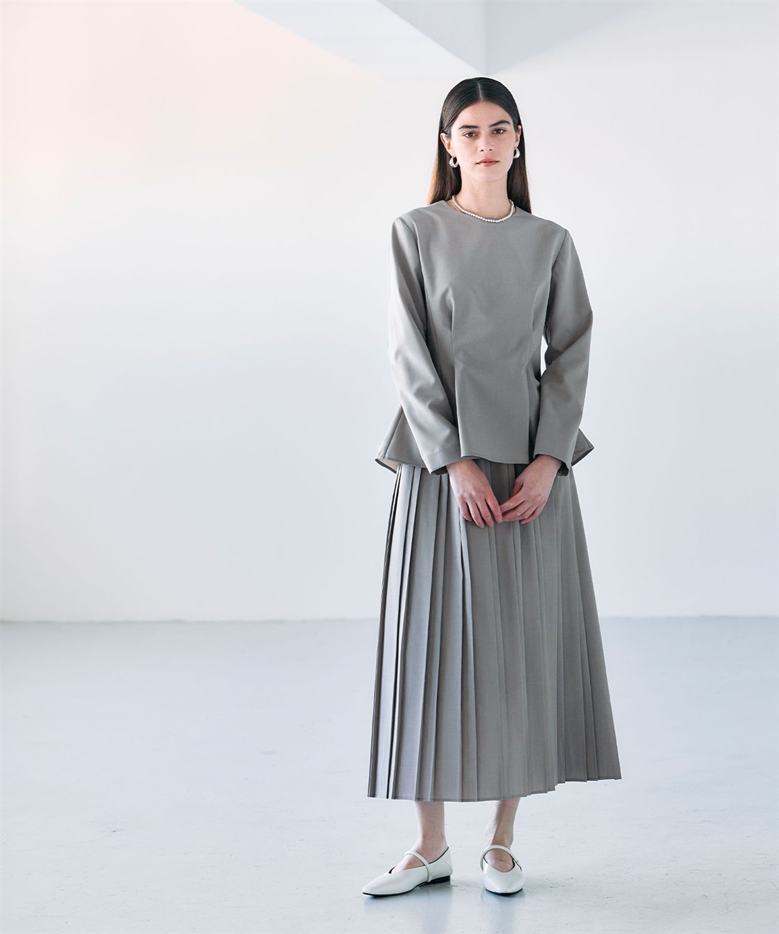 N.O.R.C ウォッシャブルペプラムブラウス【CLEAN MOTION】_sub_15