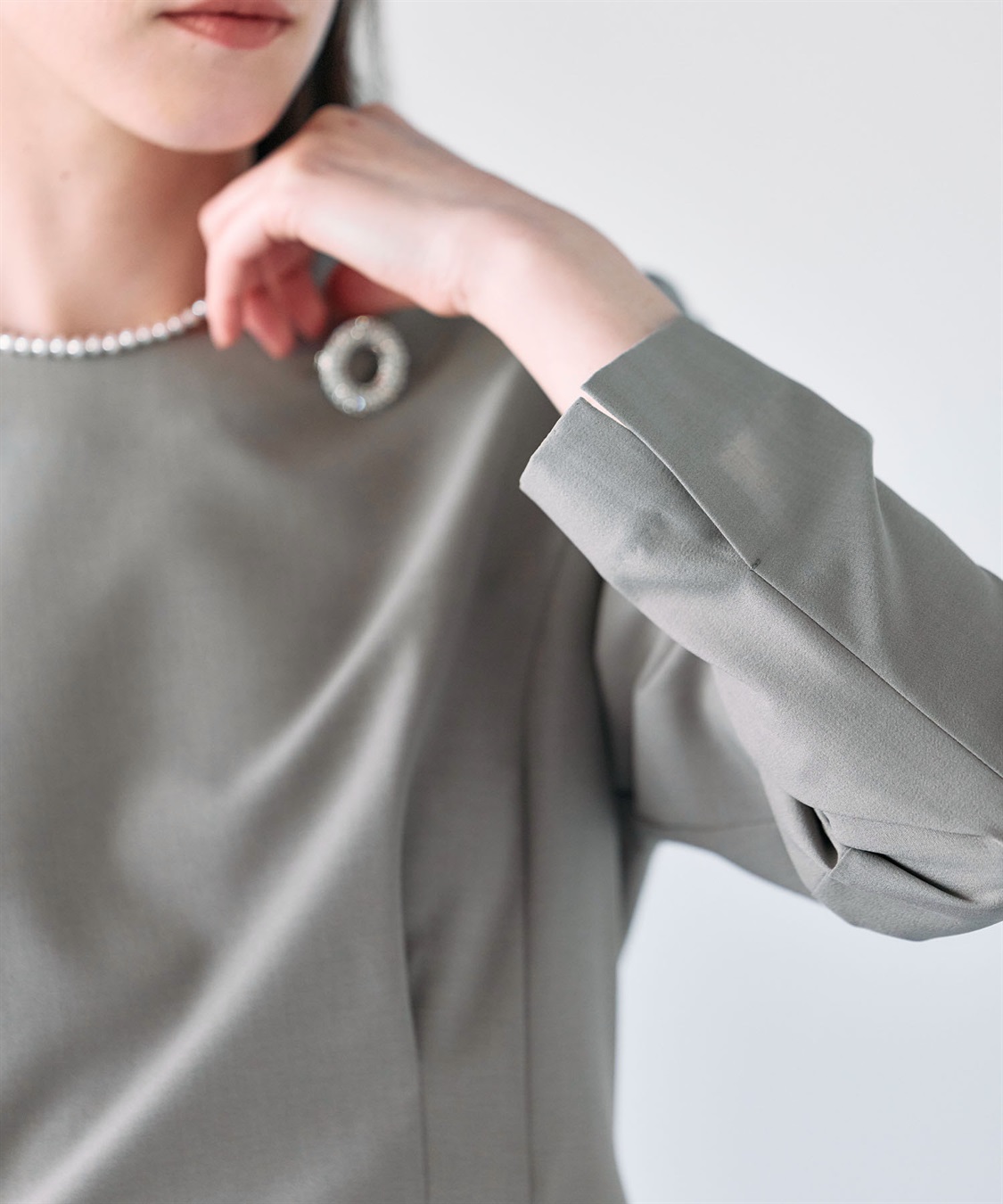 N.O.R.C ウォッシャブルペプラムブラウス【CLEAN MOTION】_sub_21