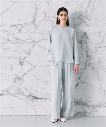 N.O.R.C バックサテンストレッチラウンドネックブラウス_subthumb_16