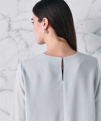 N.O.R.C バックサテンストレッチラウンドネックブラウス_subthumb_22