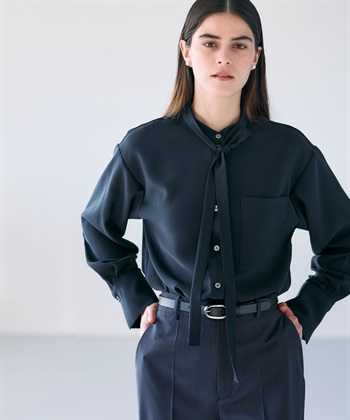 N.O.R.C バックサテンストレッチボウタイブラウス_subthumb_13