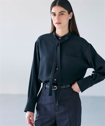 N.O.R.C バックサテンストレッチボウタイブラウス_subthumb_15