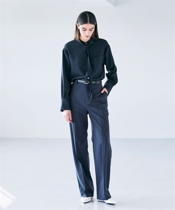 N.O.R.C バックサテンストレッチボウタイブラウス_subthumb_16