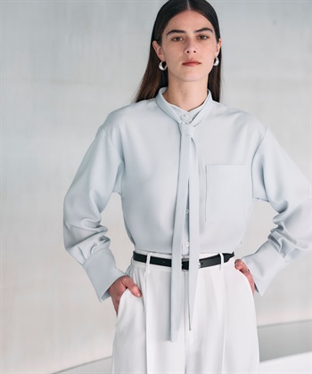 N.O.R.C バックサテンストレッチボウタイブラウス_subthumb_17