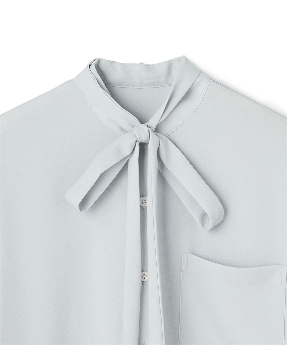 N.O.R.C バックサテンストレッチボウタイブラウス_sub_27